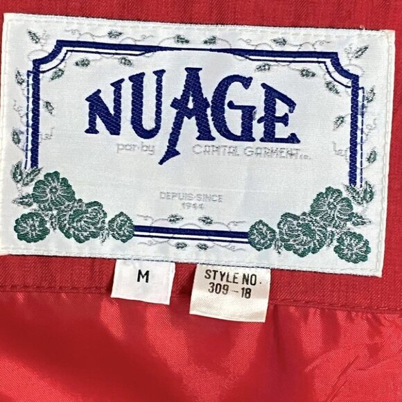 Vintage Nuage Red Wind Breaker Jacket M - Picture 3 of 8